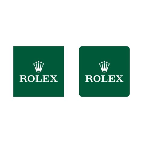 Rolex logo green sticker